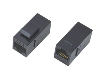 utp spojka 8p8c cat 5e do modularniho patchpanelu ie20435