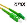 Optický patch cord Optix 9/125 OS2 SC-LC APC-APC simplex 1,8mm