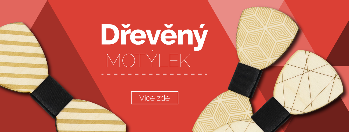 Dřevěný motýlek