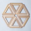 Dřevěné podtácky Hexagon