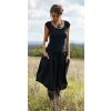 Lněná sukně černá (Le-Mi)