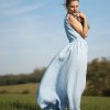 Boho maxi šaty Sky Blue IV (Le Mi)