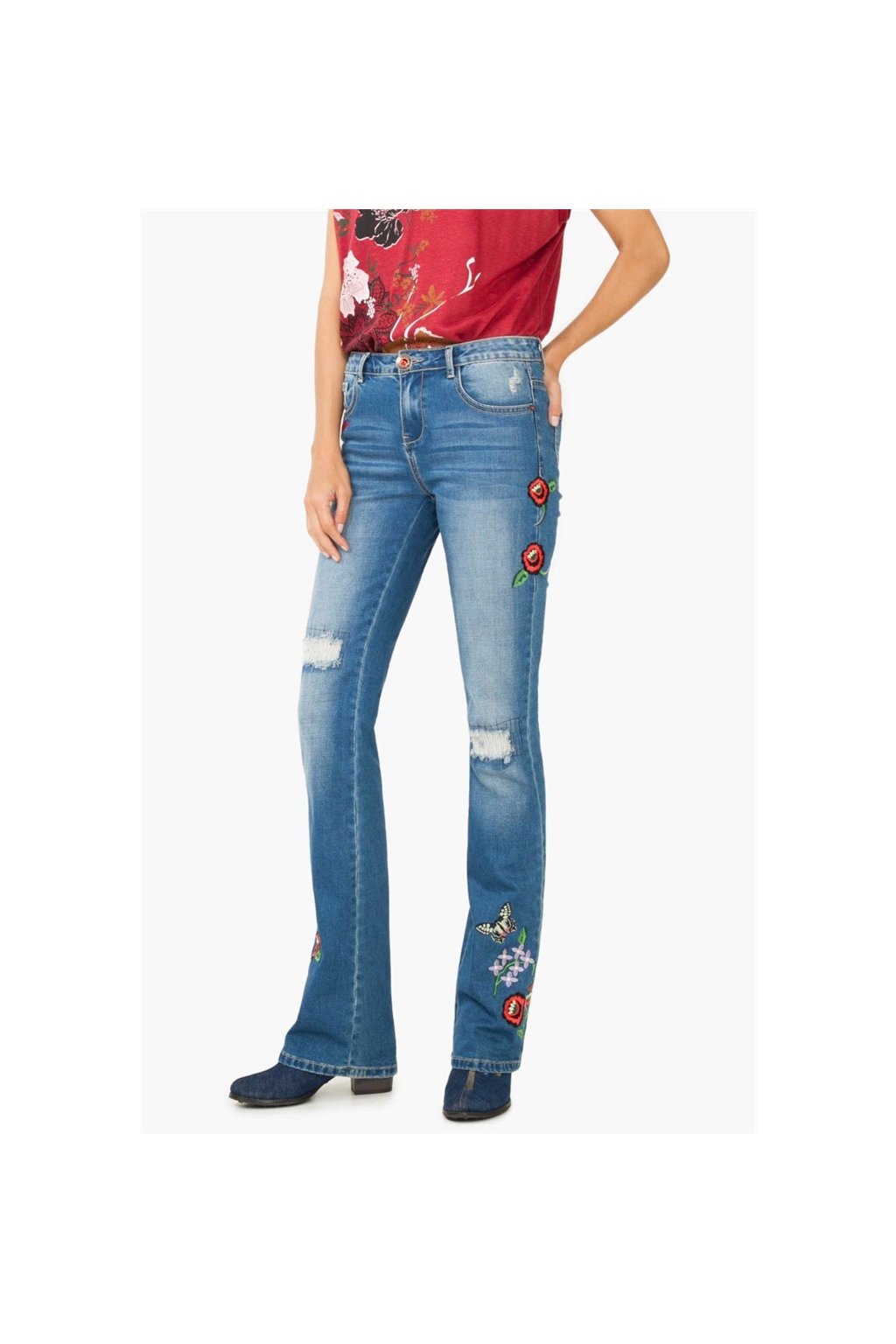 DESIGUAL kalhoty džíny dámské  (Barva 0, Velikost 36)