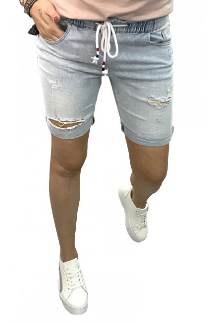 WELLA JEANS kraťasy trhané
