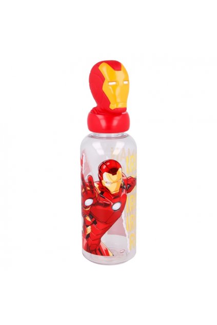 3d figurine bottle 560 ml iron man collage