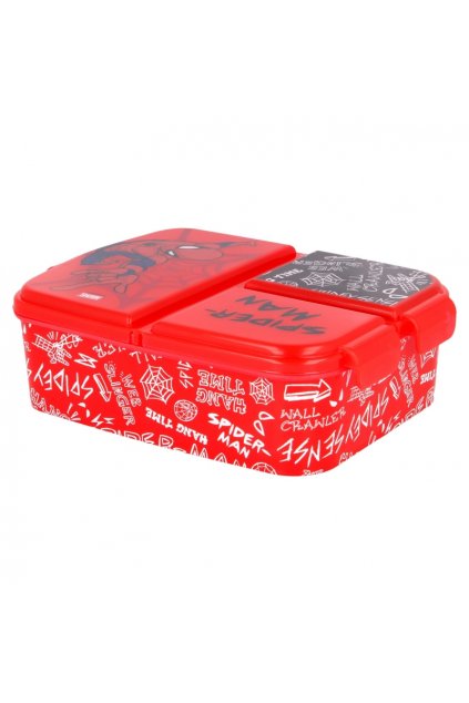 multi compartment sandwich box spiderman urban web (1)