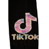 DÍVČÍ legíny TikTok ČERNÉ