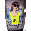 BE POWERFUL dívčí mikina s kapucí