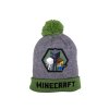 MINECRAFT chlapecká zimní čepice ŠEDÁ