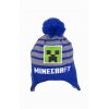 MINECRAFT chlapecká zimní čepice MODRÁ