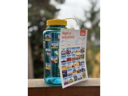 NALGENE wide mouth tmavě MODRÁ 1L