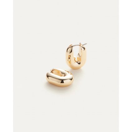 PuffyULinkEarrings Gold 1