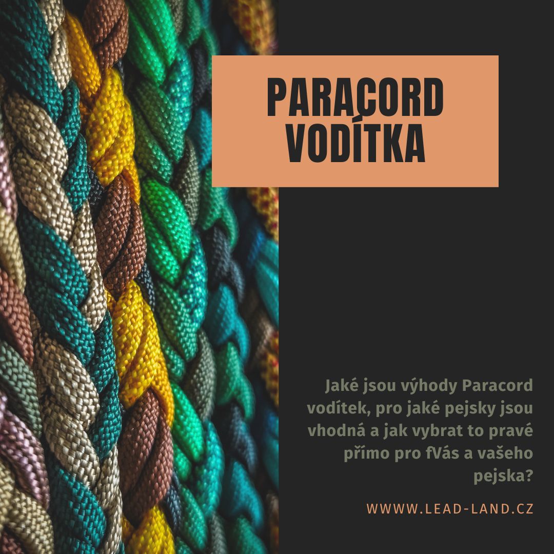 Vodítka z paracordu: pevnost, styl a pohodlí na každém kroku