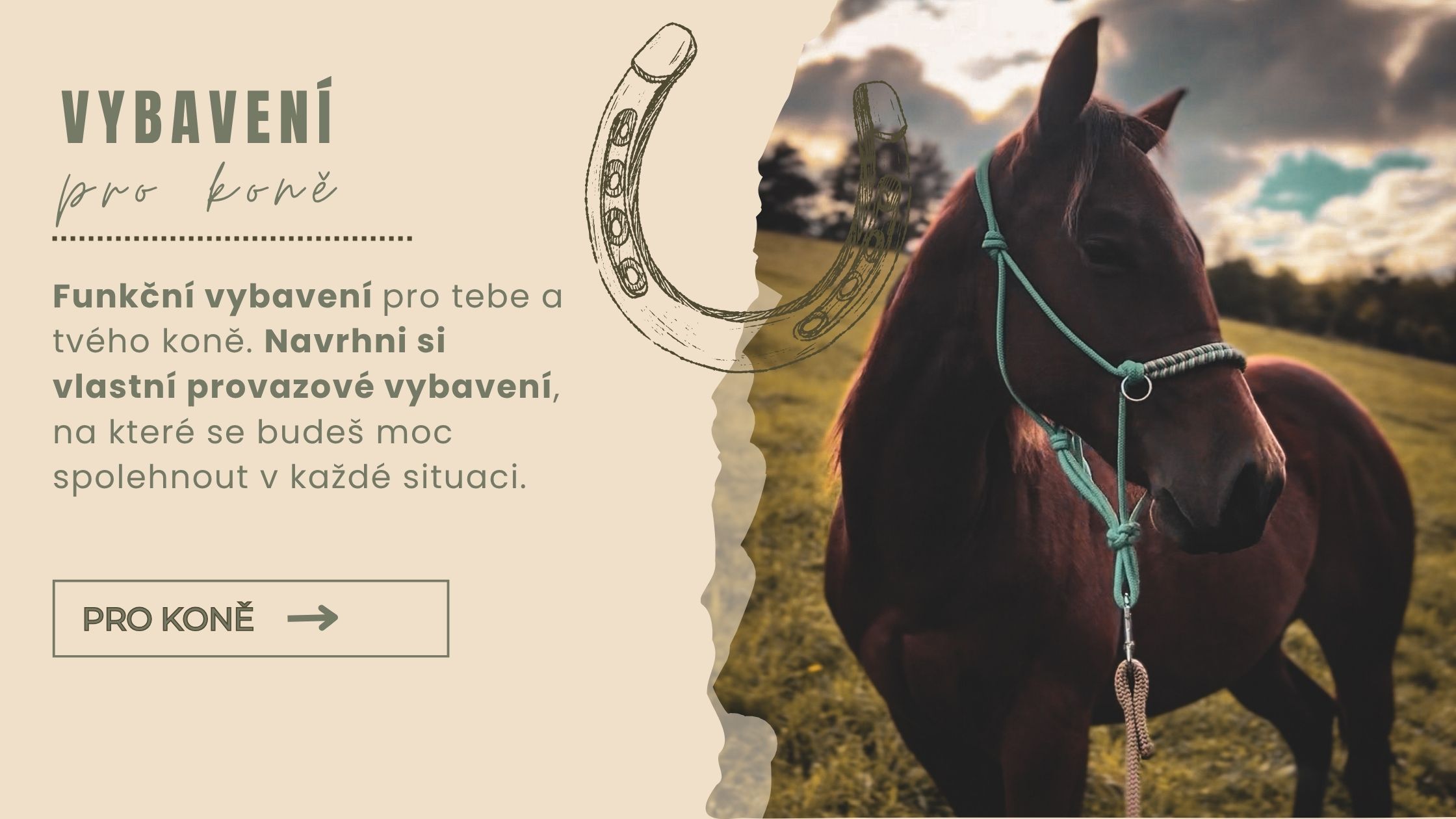 Provazové vybavení pro koně