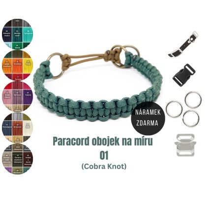 Paracord obojek: Typ pletení 01