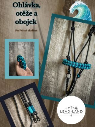 Další krásný koňo setík vyrobený na míru. 🩵💙🖤 K ohlávce a otěžím pro koníka jsme vyrobili i mini obojek pro pejska ve...