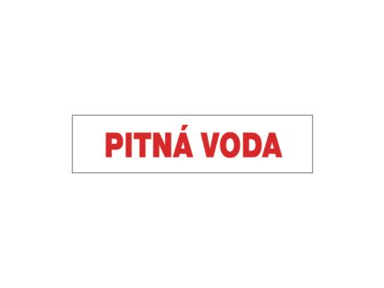 leading shop bezpecnostni tabulka 12437 pitna voda