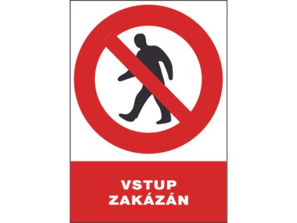 leading shop bezpecnostni tabulka 12111 vstup zakazan