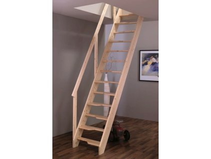 Mlynářské schodiště Egibi Stairs SOFTLINE 280x63 s madlem