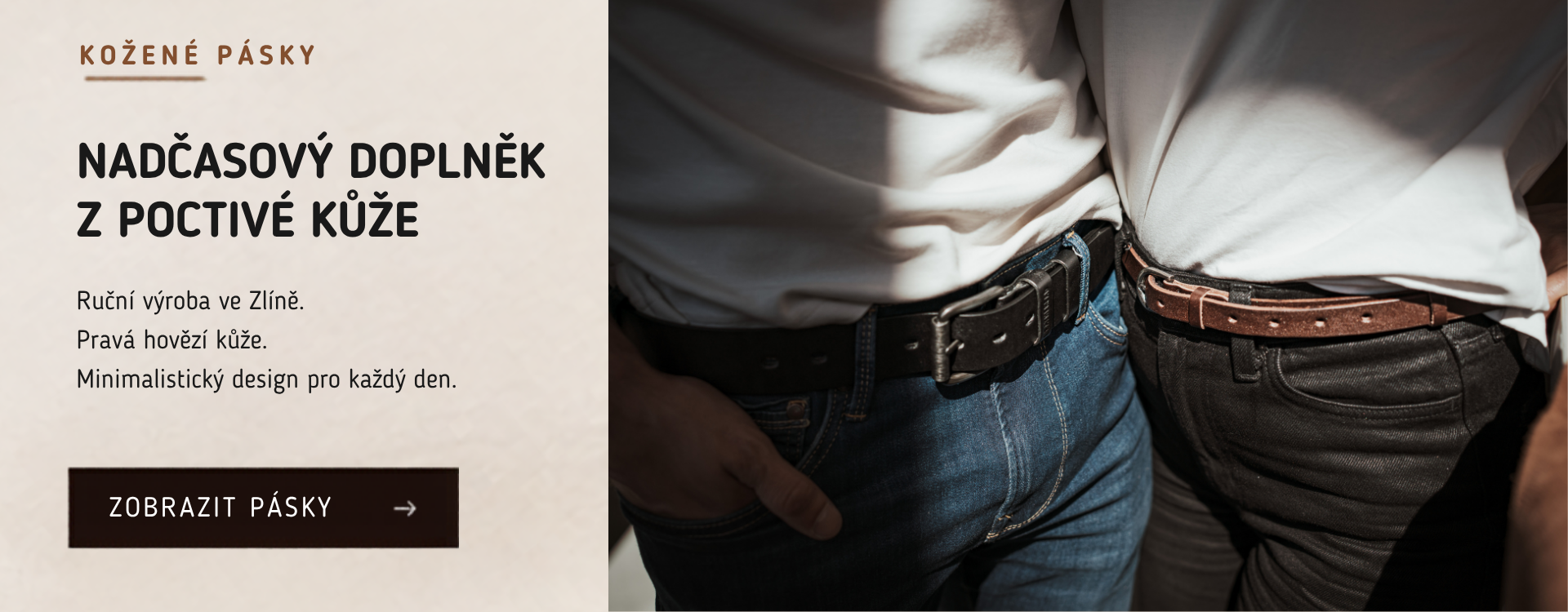 Kožený opasek LEATHERLAb