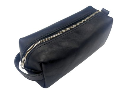 Kožená toaletní taška Classic Black | LEATHERLAb