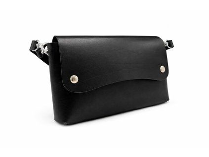 Kožené psaníčko Classic Black LEATHERLAb
