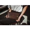 Kožené psaníčko Warm Brown | LEATHERLAb