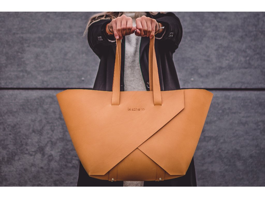 Kožená kabelka Shopper+ Leathery