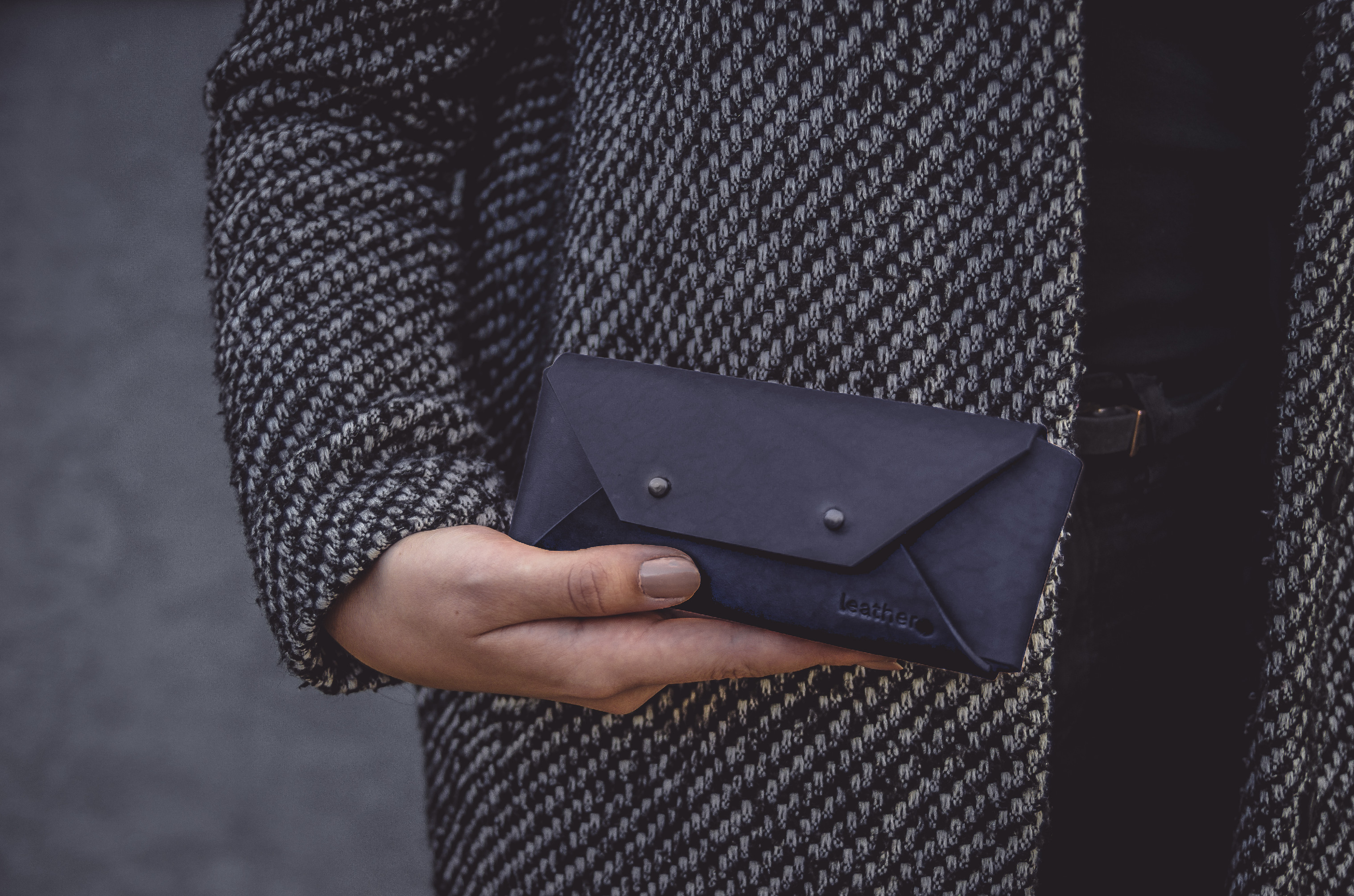 Kožené pouzdro na brýle EYE odstín: Ocean