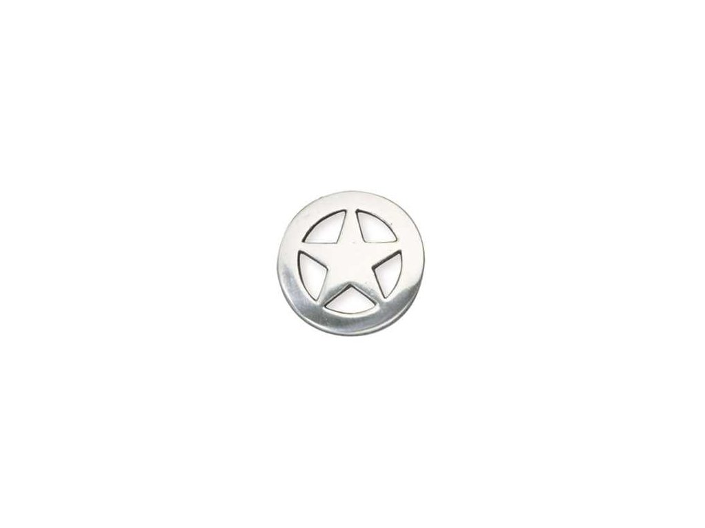 Končo Texas star - Postříbřené (Velikost 1" (25 mm))