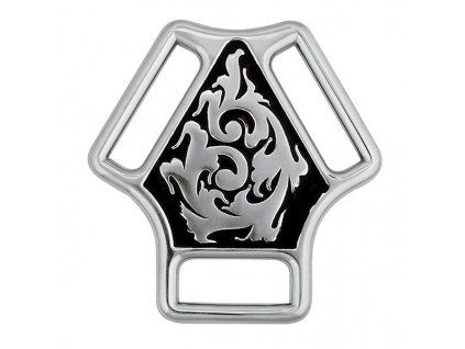 Kování na poprsák HorseShoe Floral - černý vzor
