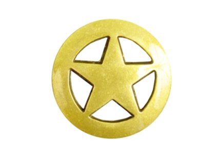 Končo Texas star - Pozlacené