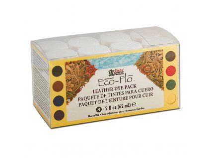 Barvy na kůži Eco-Flo Leather Dye 8x62 ml