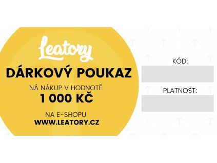 Dárkový poukaz v hodnotě 1000kč