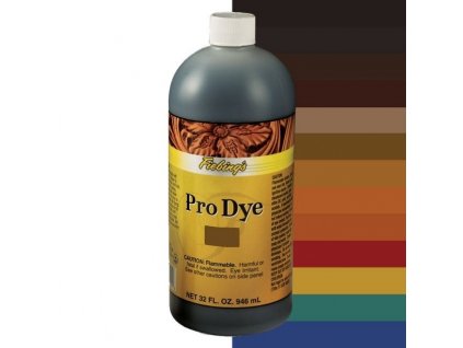 Barva na kuzi Fiebing's Leather Pro Dye barevna paleta 946 ml