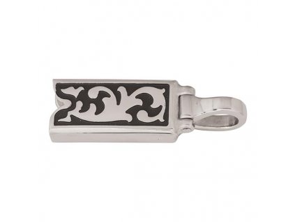 6224 zaves na udidlo horseshoe floral cerny vzor