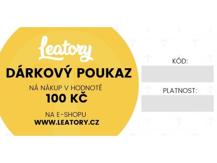 Dárkový poukaz v hodnotě 100kč