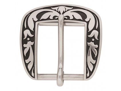 Přezka HorseShoe Floral 4,5cm - černý vzor
