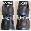 Angelus finisher rozdíl mezi Matte, Satin, Normal a High gloss