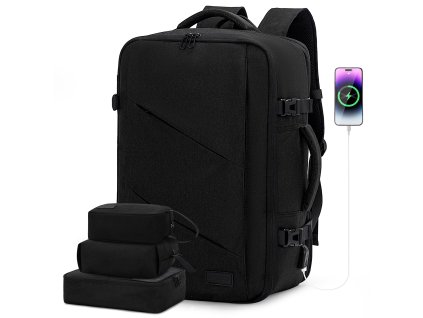 Batoh do letadla Travel Optimal Black.34x51x23. Objem 40 L