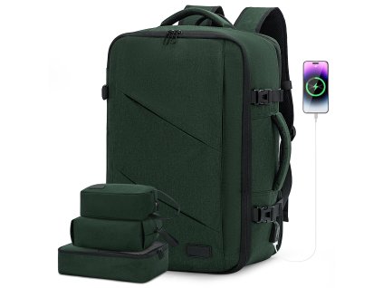 Batoh do letadla Travel Optimal Green. 34x51x23. Objem 40 L