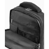 Černý dvoukomorový batoh na notebook. 40.5x27.5x13. Objem 14.4 L