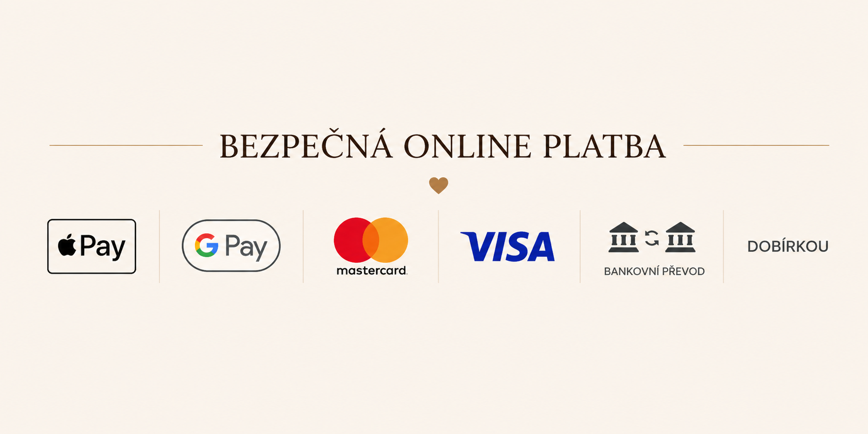 <div style="text-align:center; margin: 10px 0;">   <p style="font-size:14px; margin-bottom:5px; opacity:0.8;">     Bezpečná online platba   </p>   <img src="URL_OBRÁZKU" alt="Platby" style="max-height:40px;"> </div>