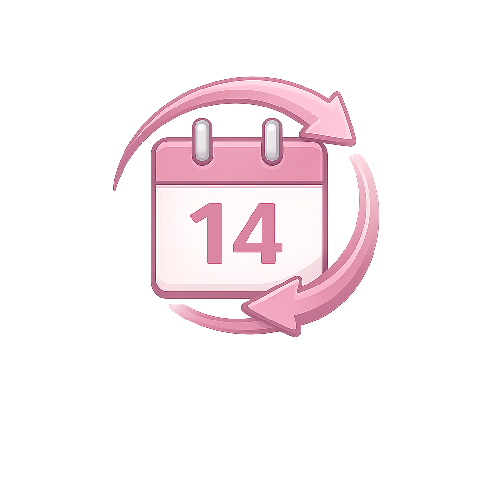 Vrácení do 14 dnů bez udání důvodu.