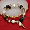 Náramek LOVELY STONES – obsidián, perly & křišťál Síla a elegance 4