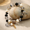 naramek lovely stones obsidian perly kristal luxusni elegance (4)