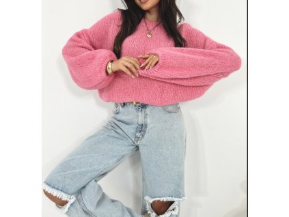 Luxusní mohérový svetr s vlnou Verona