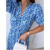 Dlouhé šaty Dalia blue white