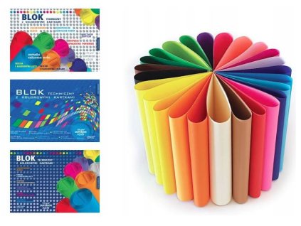 Skicár A3/25 ks Superior s farebnými listami 170g