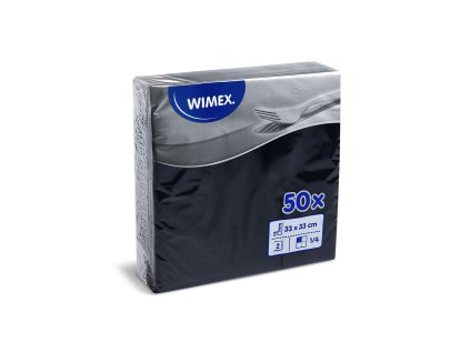 Obrúsky gastro 33x33/50 ks čierne